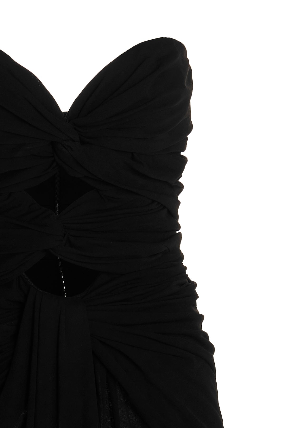 Saint Laurent DRAPED CUT OUT DRESS 708358Y5F631000