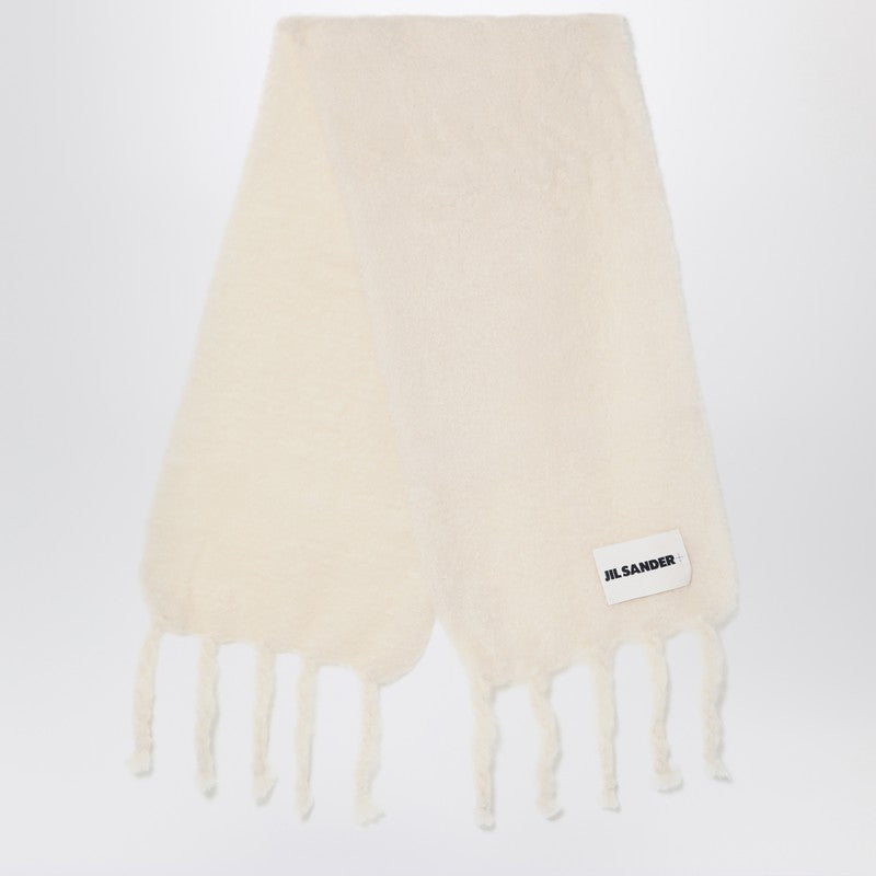 Jil Sander White mohair blend scarf J40TE0118J40041P_JILSA-100