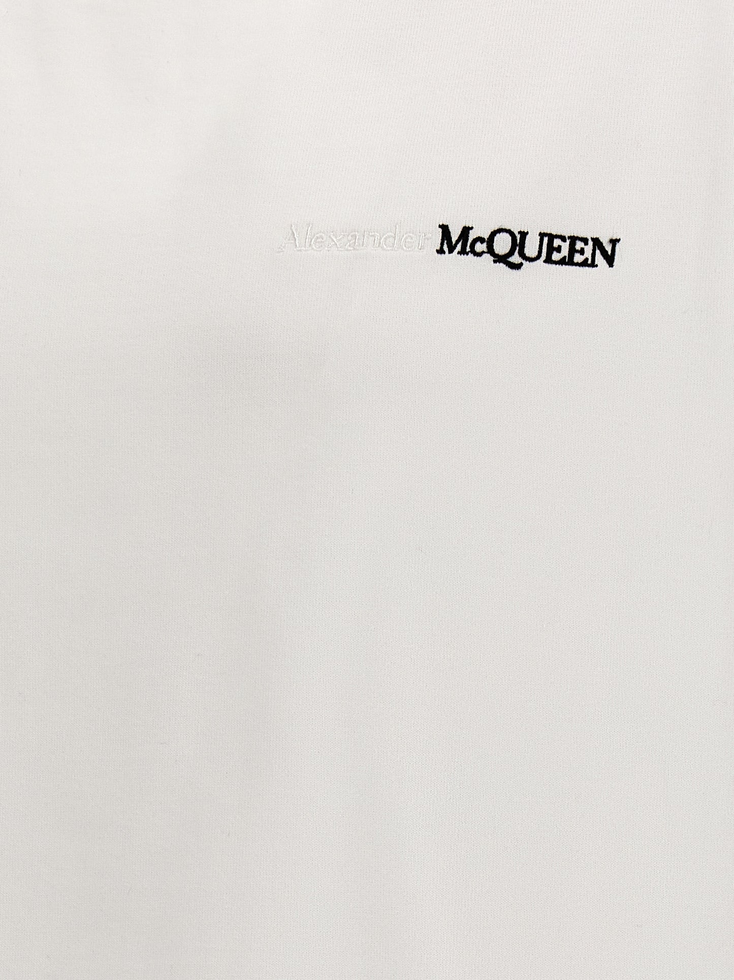 Alexander McQUEEN LOGO EMBROIDERY T-SHIRT 776281QXAAB0965