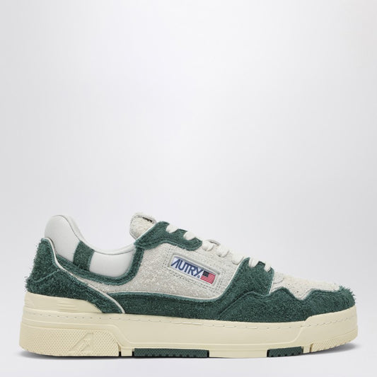 AUTRY White/bottle green suede and mesh CLC sneakers ROLMSH05P_AUTRY-SH05