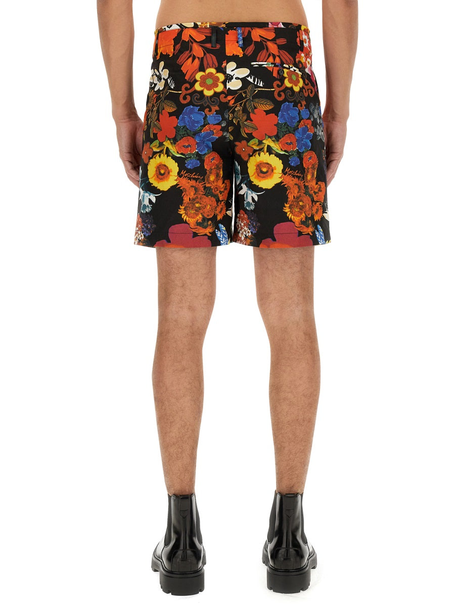 MOSCHINO BERMUDA WITH FLORAL PATTERN 032320541888