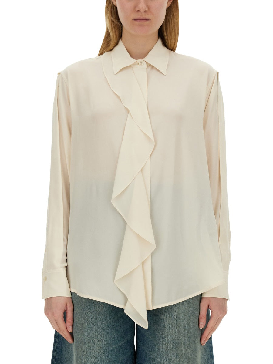 VICTORIA BECKHAM SILK SHIRT 1224WSH005505AIVORY