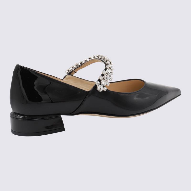 JIMMY CHOO Flat shoes Black BINGPUMPFLATPAT010003