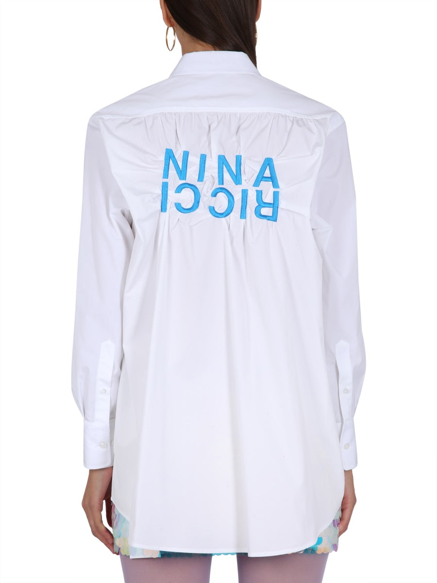 NINA RICCI SHIRT WITH LOGO 99ICTO038PL0333M1106