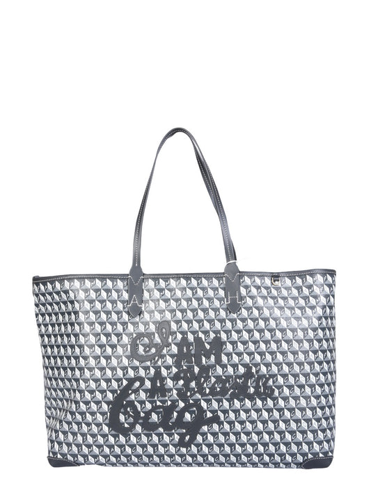 ANYA HINDMARCH BORSA TOTE "I AM A PLASTIC BAG" 149839CHARCOAL