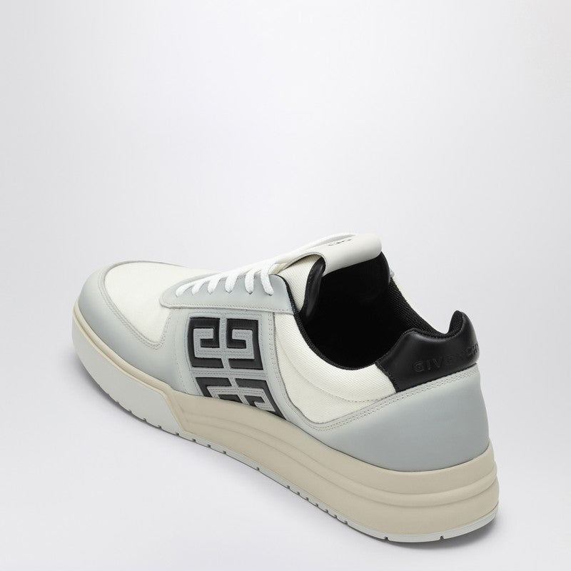 GIVENCHY White/black G4 sneaker in dégradé leather and canvas BH007WH1QQP_GIV-116