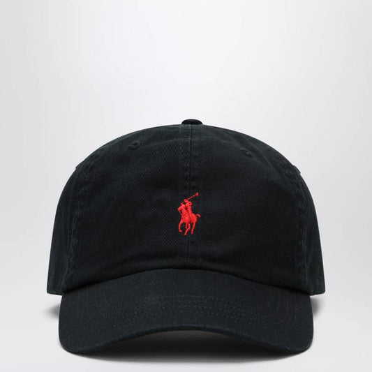 Polo Ralph Lauren Black cotton hat with logo 710548524012COQ_POLOR-PR