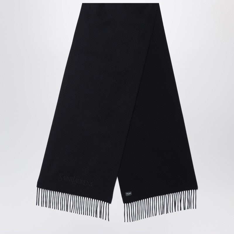 Saint Laurent Black cashmere scarf 748959U3Y201P_YSL-1060