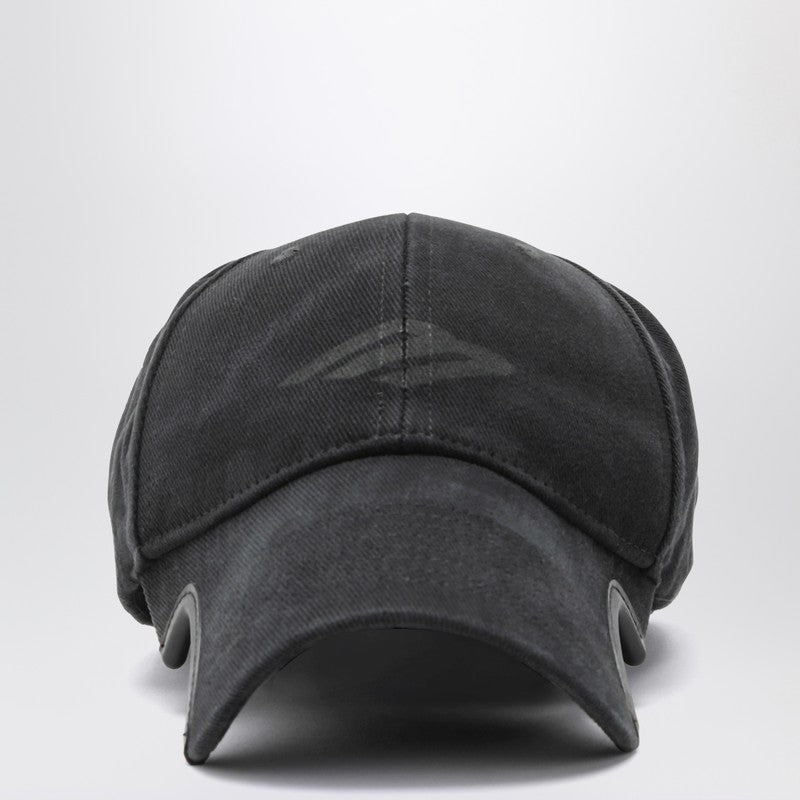 Balenciaga 3B Stencil black cotton baseball cap 794887410B2P_BALEN-1000