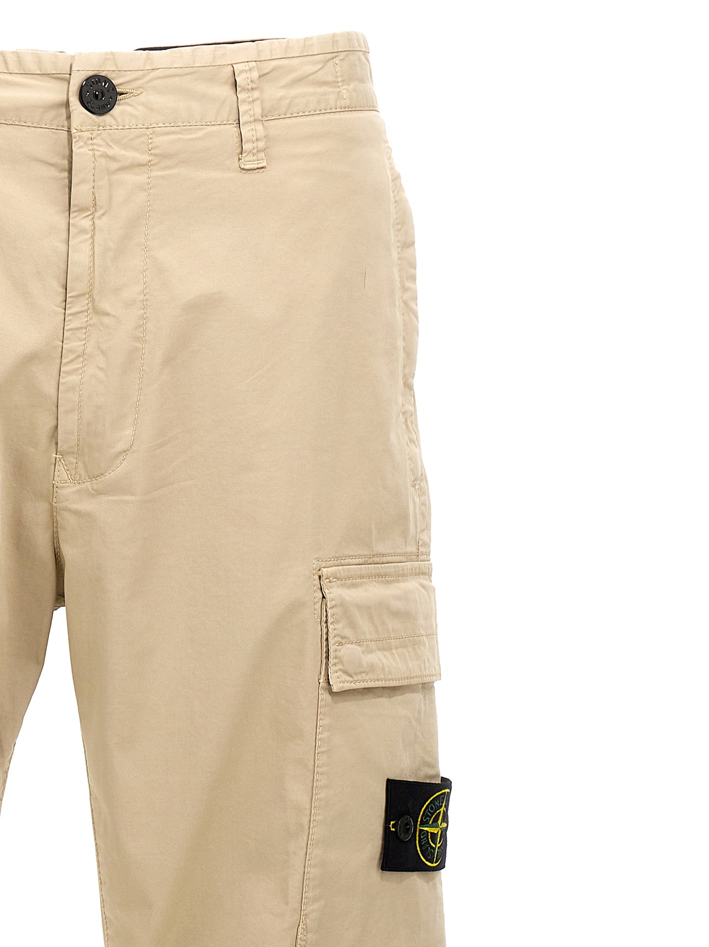 STONE ISLAND LOGO PATCH CARGO PANTS 811530410V0097