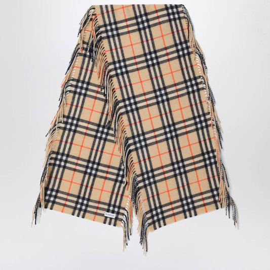 Burberry Happy Check Pattern Cashmere Scarf 8099588162768P_BURBE-B9719