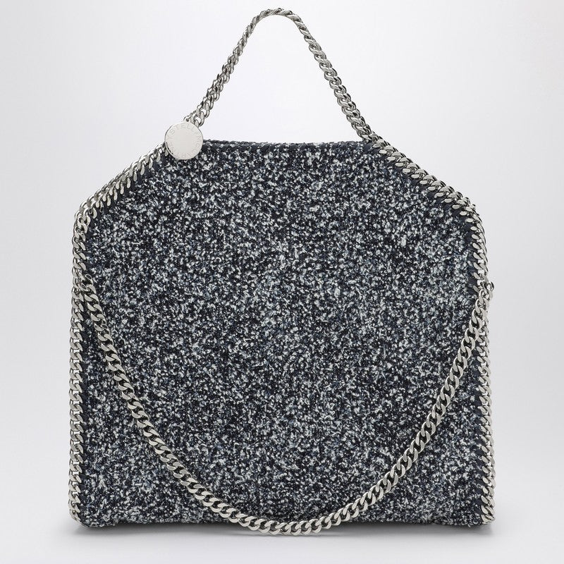 Stella McCartney Falabella Bouclé blue mélange bag 234387WP0446P_STELL-4101