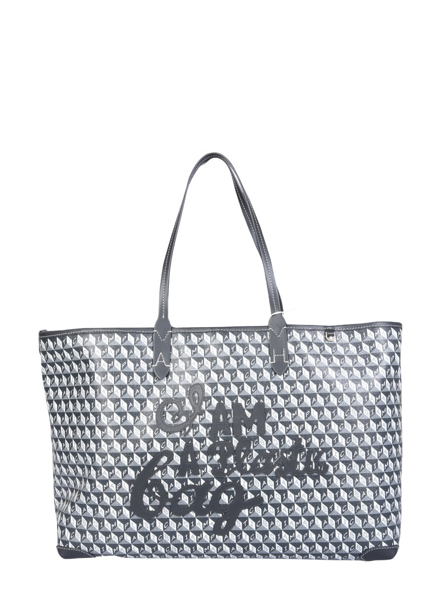 ANYA HINDMARCH BORSA TOTE "I AM A PLASTIC BAG" 149839CHARCOAL