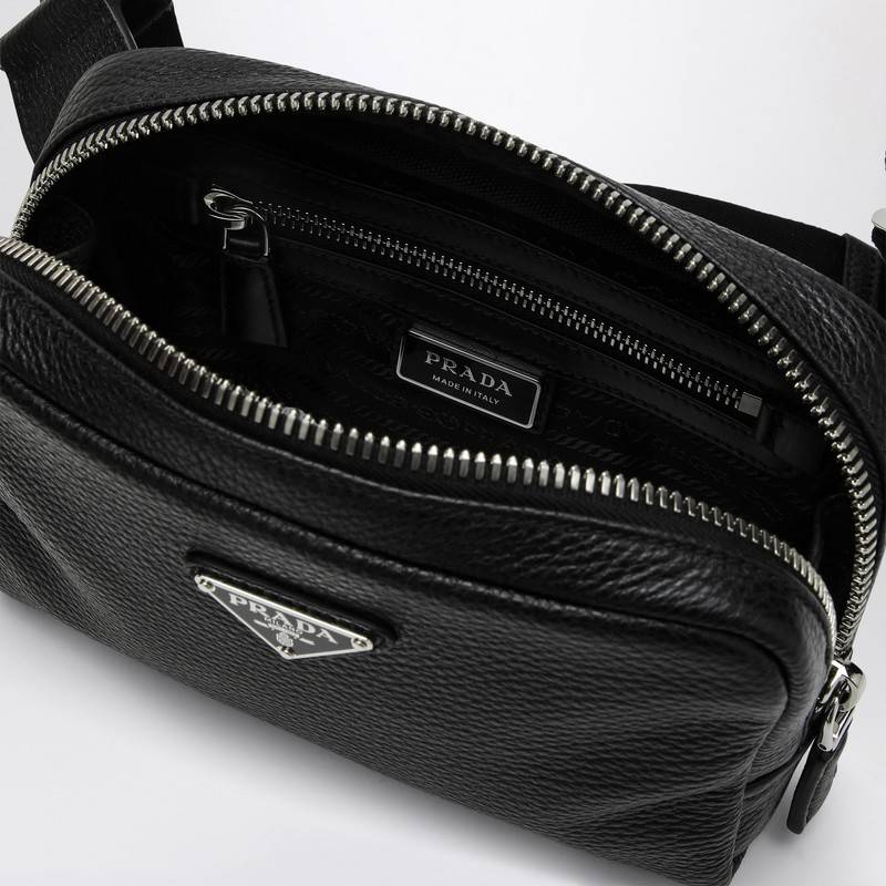 Prada Black leather shoulder bag 2VH184OOO2BBEQ_PRADA-F0002