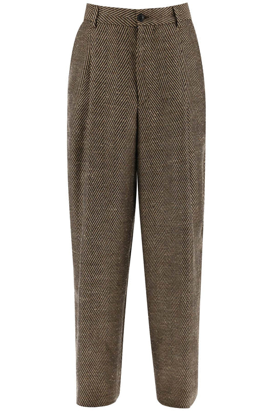 Dries Van Noten spotted tweed trousers for PEPPER8368004