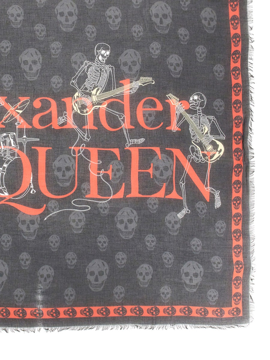 Alexander McQUEEN SCARF WITH LOGO PRINT 7256944943Q1074