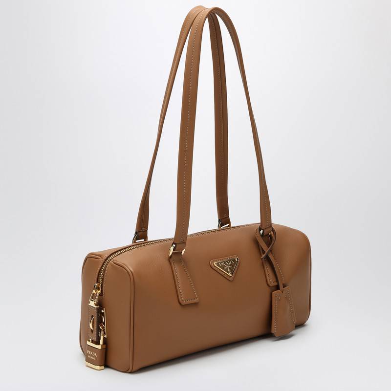 Prada Medium caramel-coloured leather bowling bag 1BB127ODO2CYSQ_PRADA-F03BH