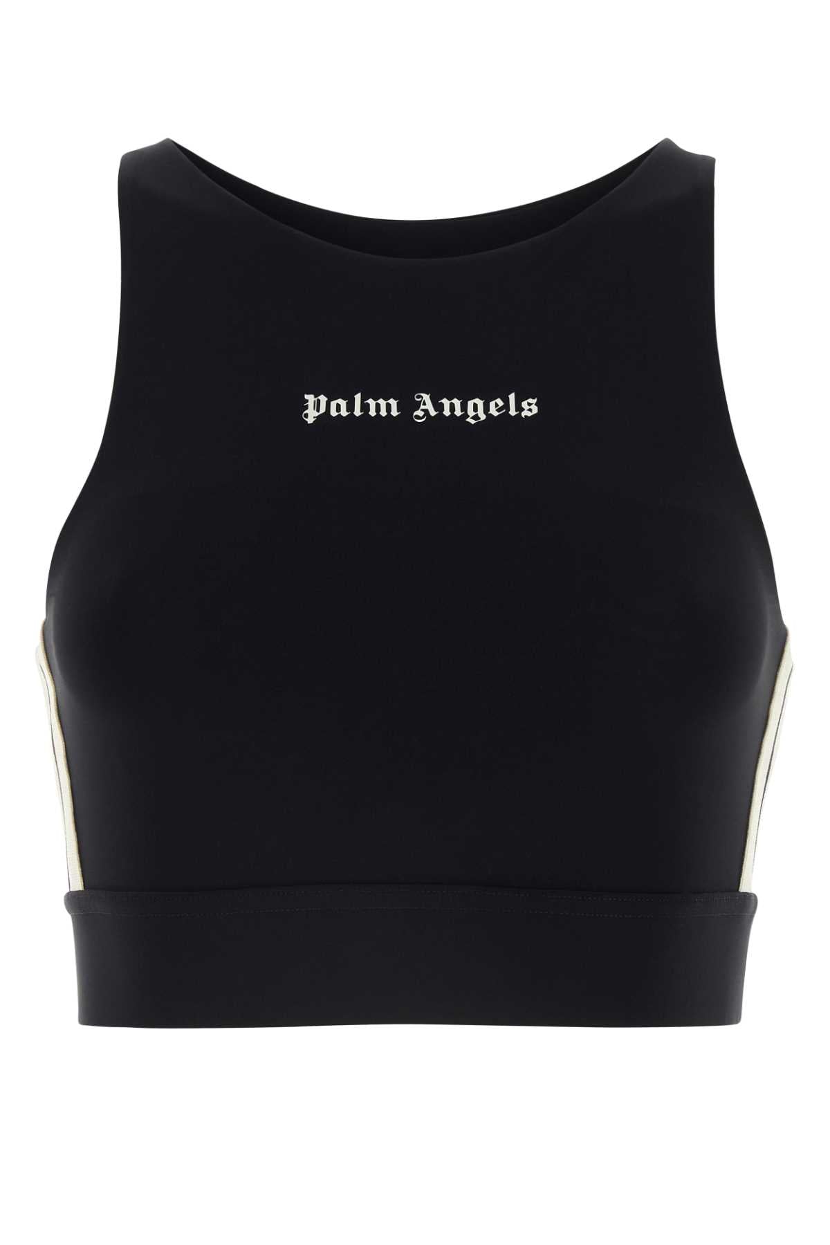 Palm Angels CROP TOP WITH LOGO PWVO001S24FAB0021003