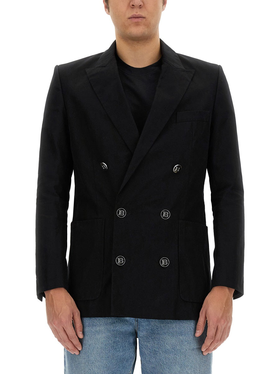 Balmain DOUBLE-BREASTED JACKET AH0SG030CD680PA