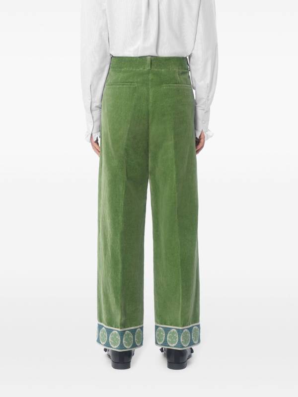 Valentino Garavani Valentino Trousers Green VRBJ74AM2LR1