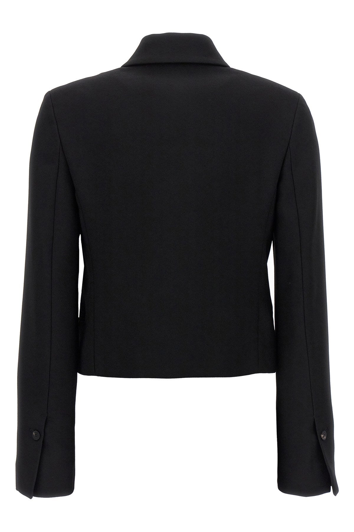 FERRAGAMO SINGLE BREASTED SHORT JACKET 0763622BLACK