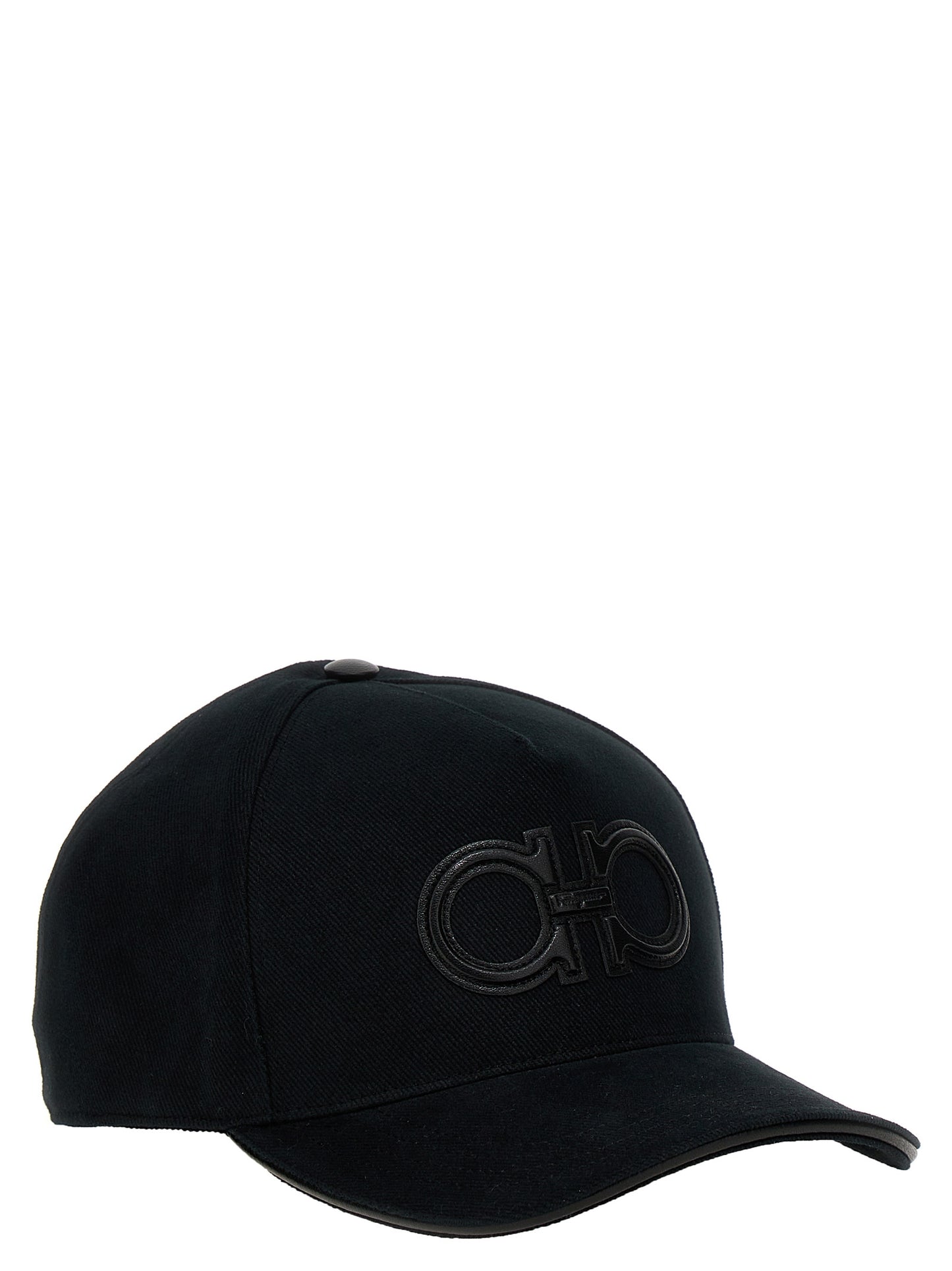 FERRAGAMO 'BOLDLEAT' BASEBALL CAP 759560NERO