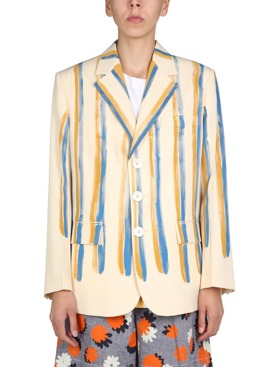 Marni SINGLE-BREASTED JACKET GIMA0182U6USCS99WSW13