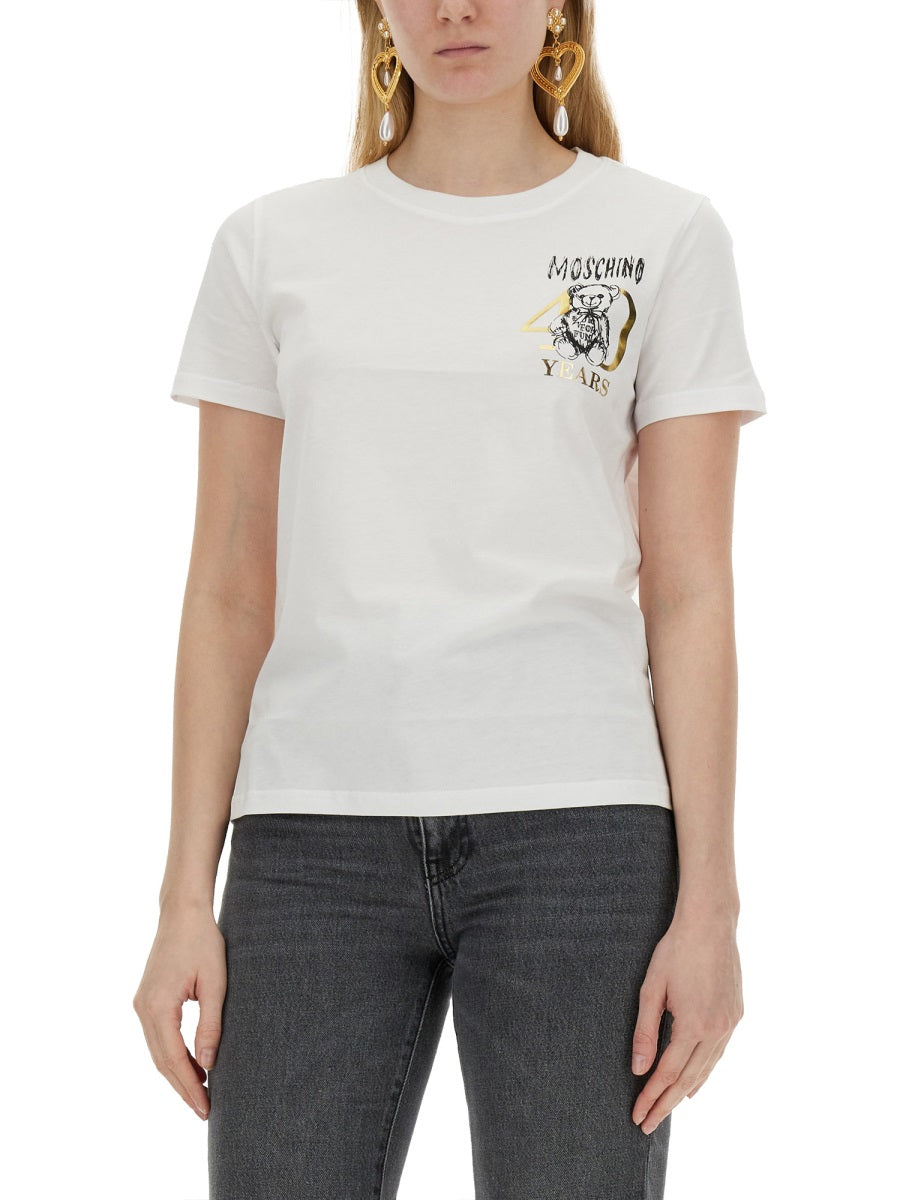 MOSCHINO T-SHIRT WITH LOGO 070804411001