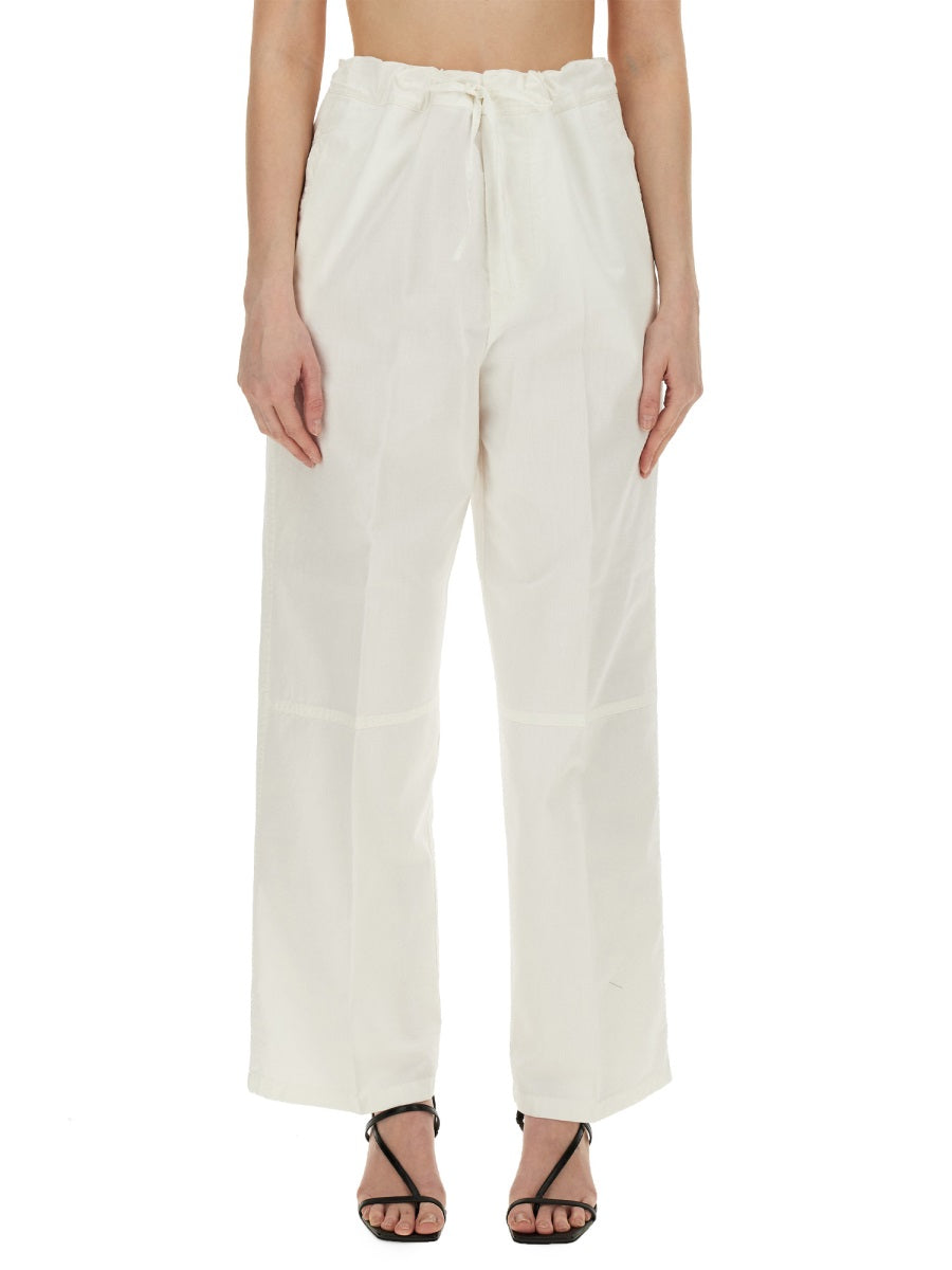 VICTORIA BECKHAM WIDE LEG PANTS 1224DTR005417AWASHEDWHITE