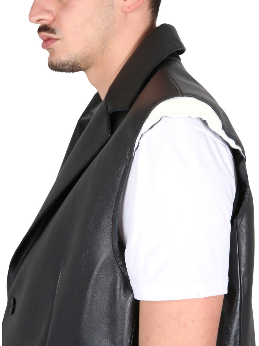 MM6 Maison Margiela LEATHER VEST S52FB0076SY1621900