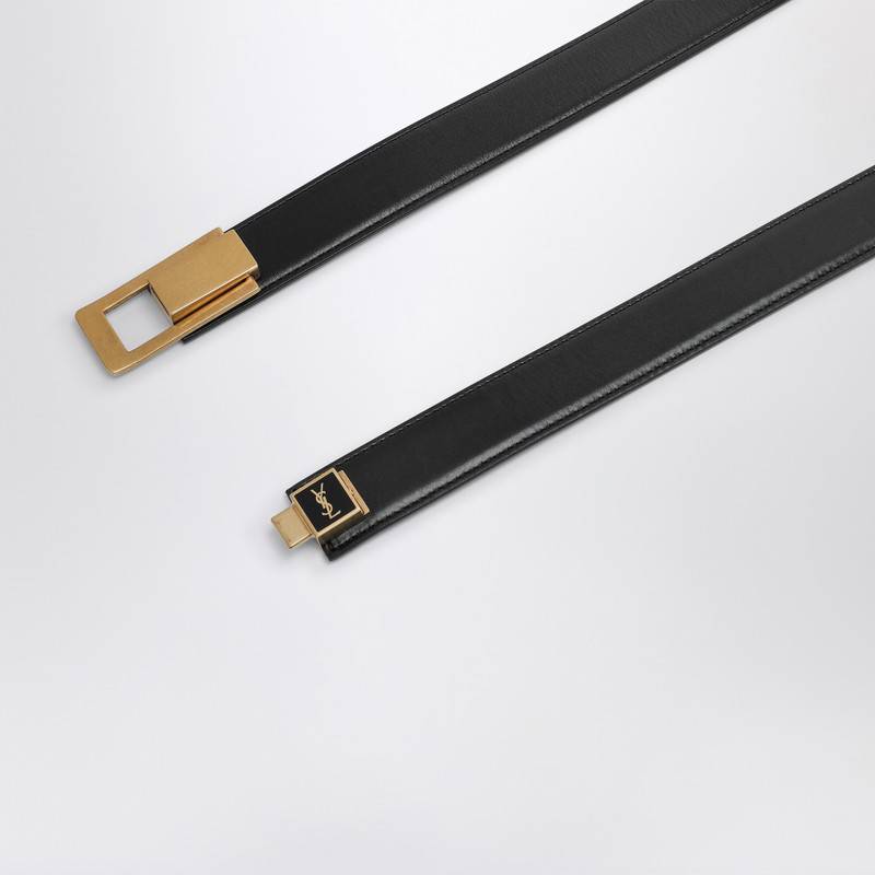 Saint Laurent Black belt with Charniere buckle 806631AAD6CP_YSL-1000