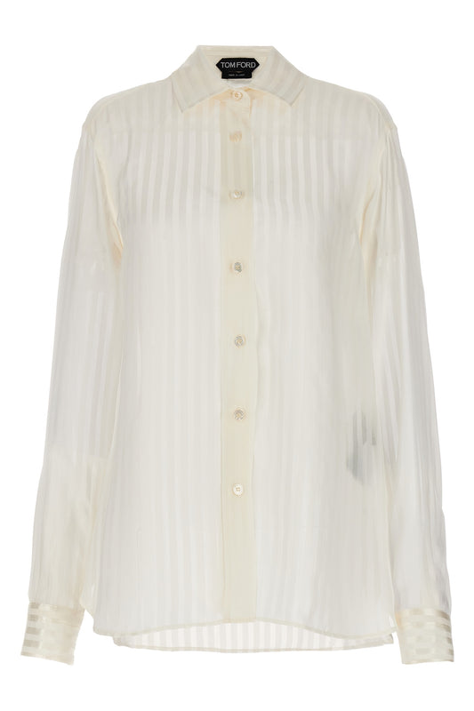 TOM FORD Shirt ivory CA3255FAX1143AW013