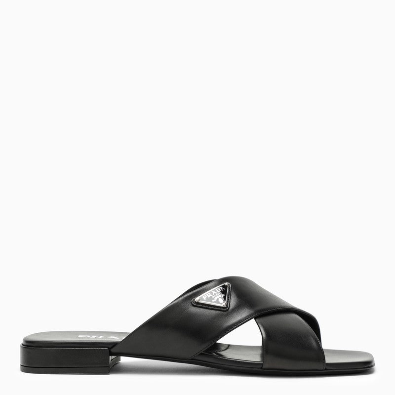 Prada Black sandal with crossover 1XX65901007IO_PRADA-F0002