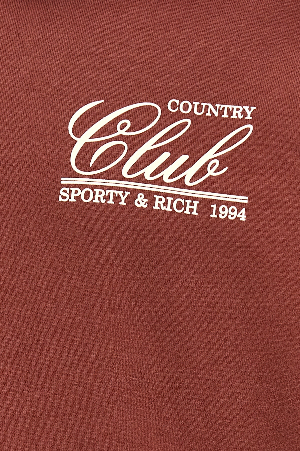 Sporty & Rich '94 COUNTRY CLUB' HOODIE HO841MOMAROON