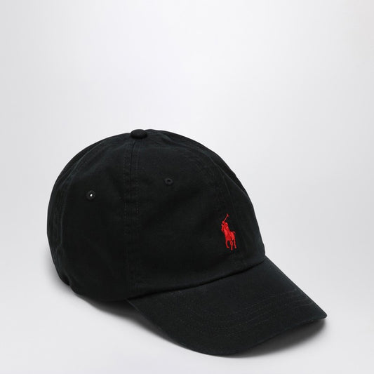 Polo Ralph Lauren Black cotton hat with logo 710548524012COP_POLOR-BR