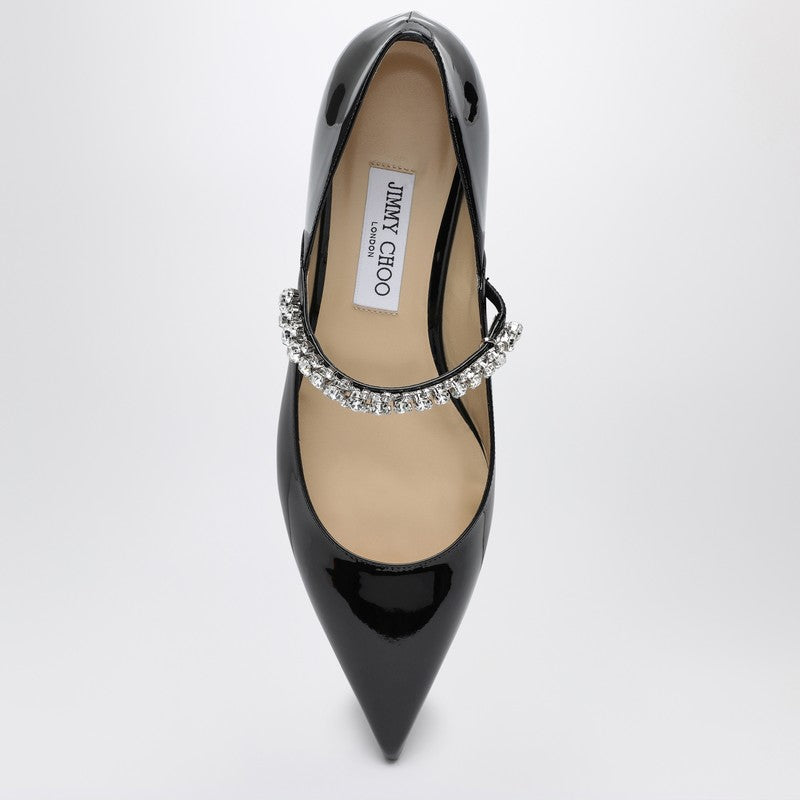 JIMMY CHOO Bing Pump Flat black patent leather BINGPUMPFLATPATP_JIMCH-BLK