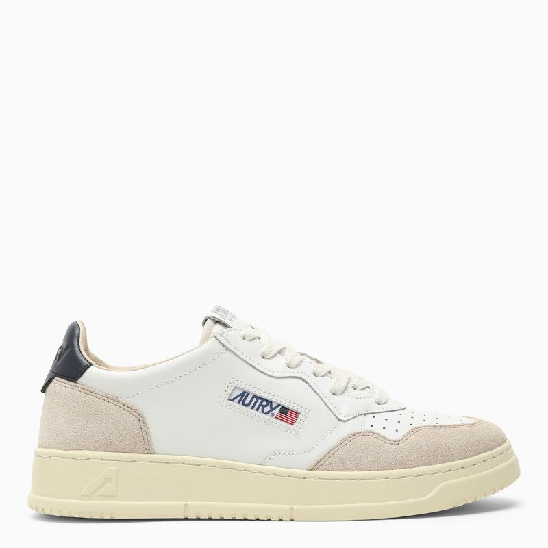 AUTRY Medalist white/blue leather trainer AULMLS28O_AUTRY-LS28