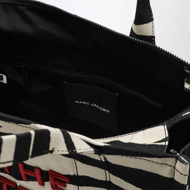 Marc Jacobs Large tote bag in canvas with zebra print 2F4HTT020H05COP_MARC-005