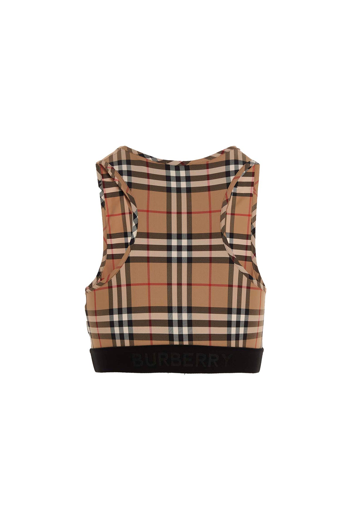 Burberry CHECK SPORTY TOP 8049477ARCHIVEBEIGE