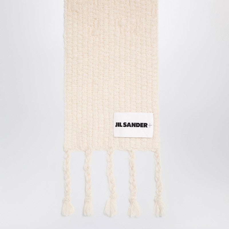 Jil Sander Ivory mohair blend scarf J47ZZ0119J14731P_JILSA-105