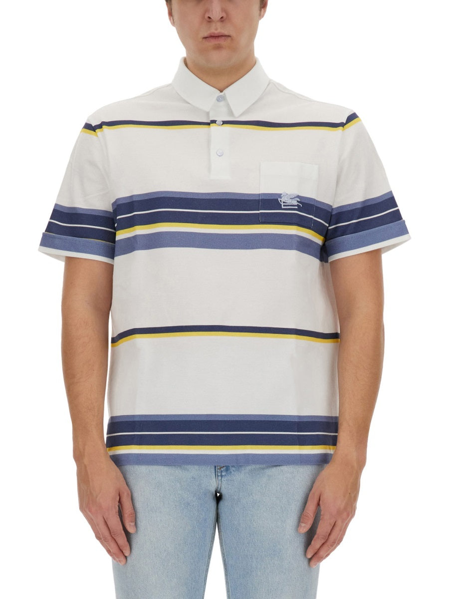 ETRO POLO SHIRT WITH PEGASUS EMBROIDERY MRMD0002AJ207S8451