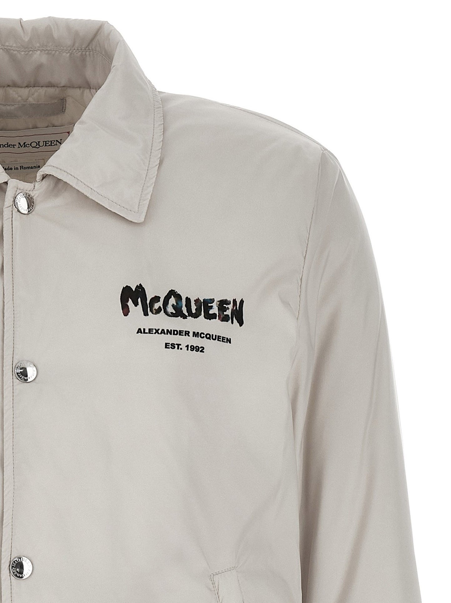 Alexander McQUEEN LOGO PRINT DOWN JACKET 662323QUR601241