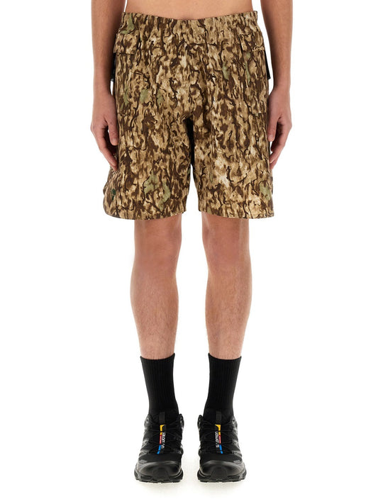 South2 West8 POLY STRETCH BERMUDA SHORTS OT468HORNCAMO