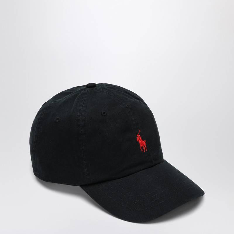 Polo Ralph Lauren Black cotton hat with logo 710548524012COQ_POLOR-PR