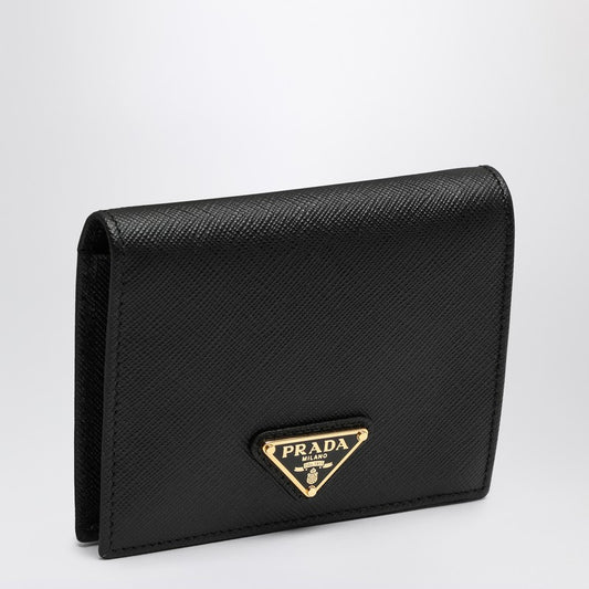 Prada Black Saffiano leather small wallet 1MV204QHHN_PRADA-F0002