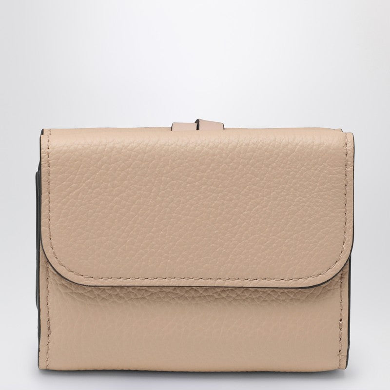 Chloé Alphabet mini trifold pale pink wallet CHC21WP946F57P_CHLOE-6J5