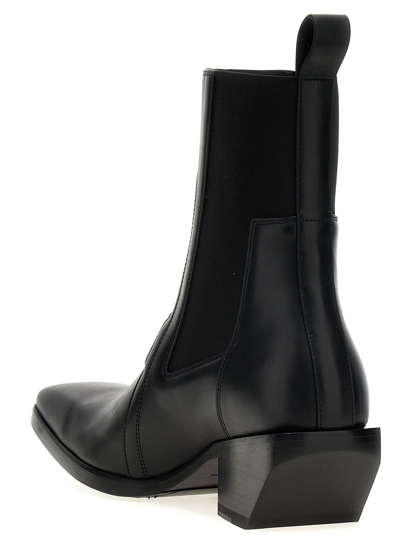 Rick Owens 'HEELED SILVER' BOOTS RU01D3820LCG09