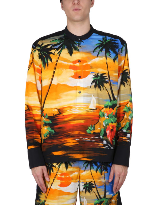 Dolce & Gabbana HAWAII PRINT SHIRT G5KJ5THH5C6HH4JK