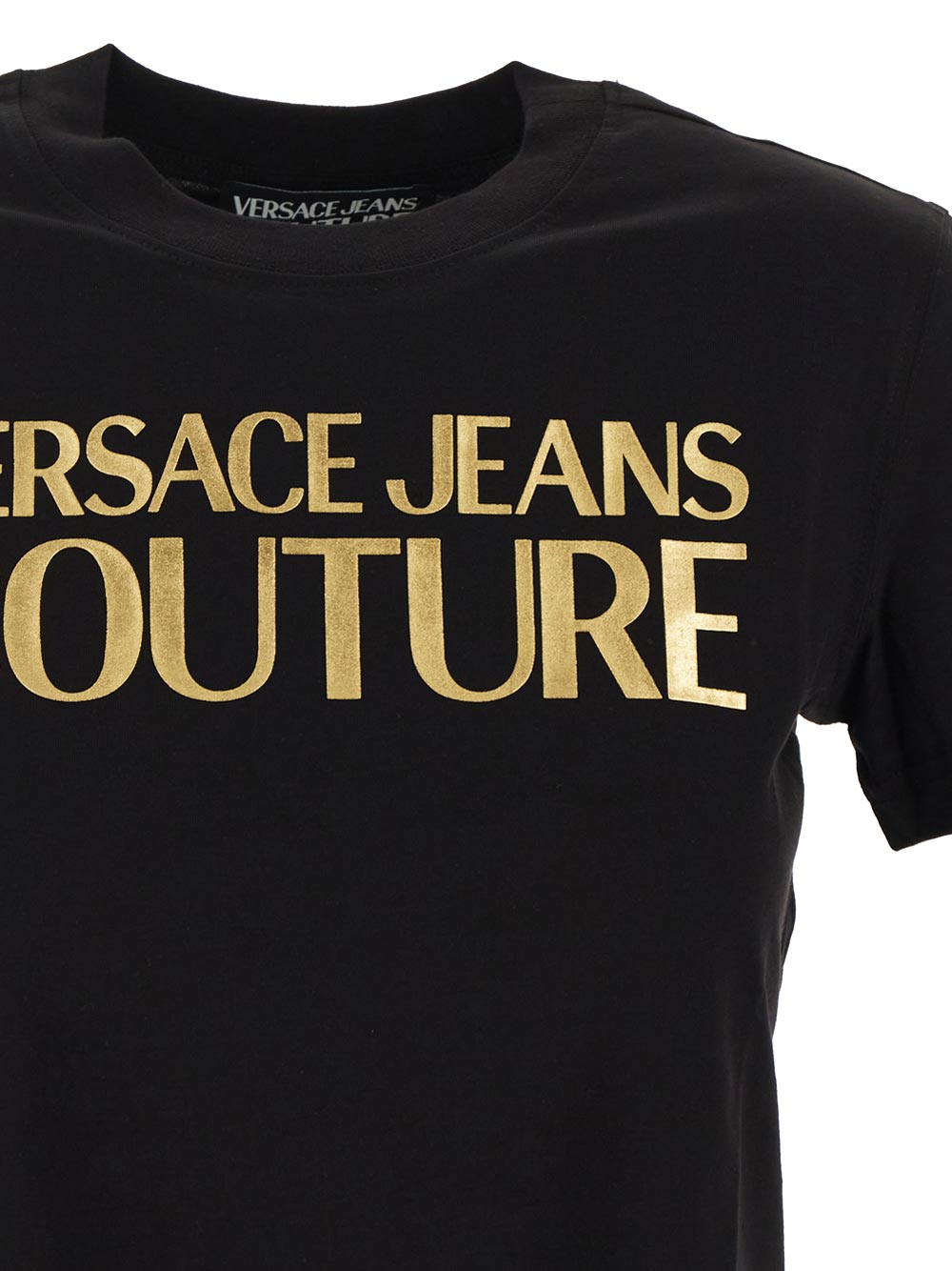 VERSACE JEANS COUTURE VERSACE JEANS COUTURE T-shirt black 76HAHT04CJ00TG89