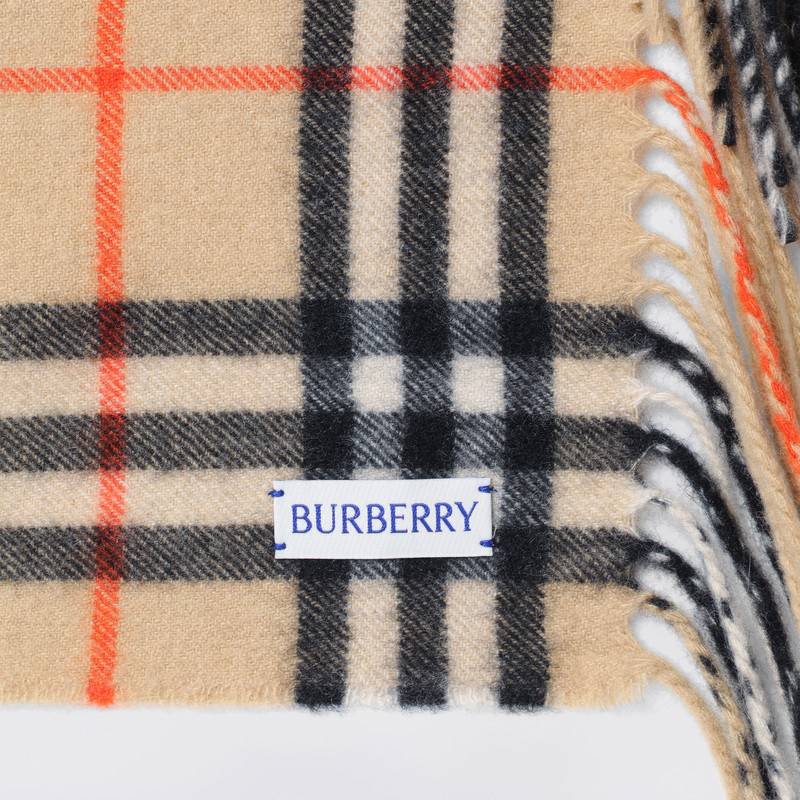 Burberry Happy Check Pattern Cashmere Scarf 8099588162768P_BURBE-B9719